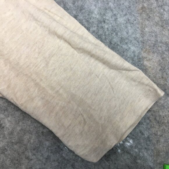 Belldini Top 2X Career Casual Knit Swing Hem 3/4 Sleeve Grommet Caged Back Tan - Picture 3 of 13